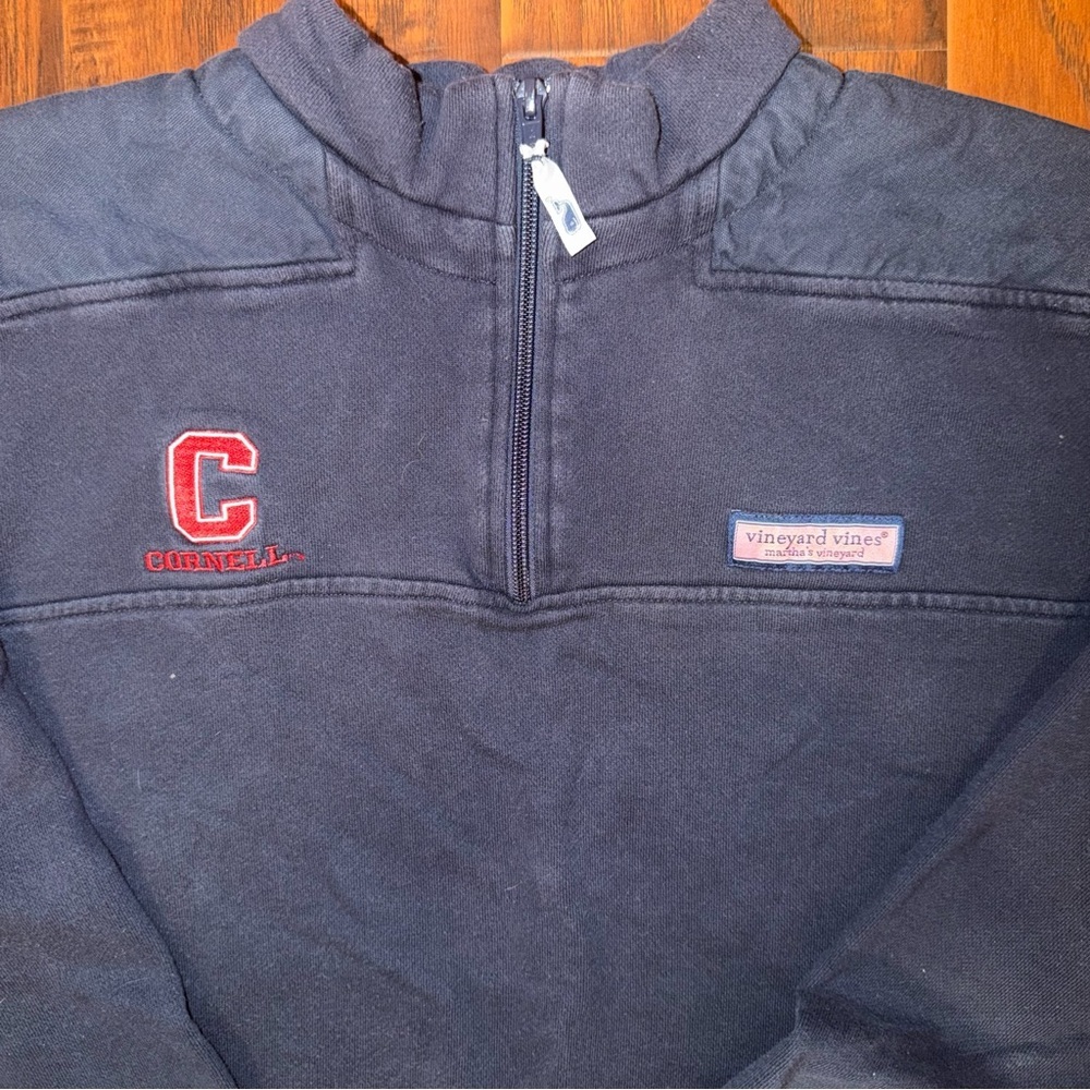 Vineyard Vines x Cornell Quarter-Zip Pullover – Men’s Size Medium - Picture 4 of 5